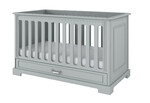 Ines neutral grey łóżeczko 70x140 z funkcją tapczanika 