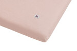 Linen fitted sheet dusty pink M 