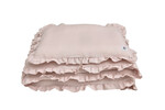 Linen bedding with a flounce dusty pink M without filling