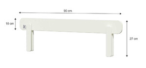 Bellamy Universal Bed Rail Elegant White