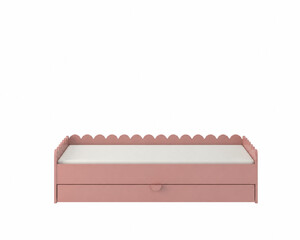 Bellamy BooK NooK bed 80x160 vintage rose with drawer
