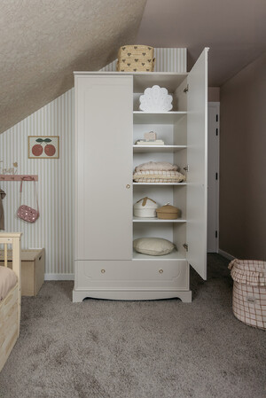 Royal  latte 2-door wardrobe