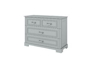 Ines neutral gray 4-drawer chest 