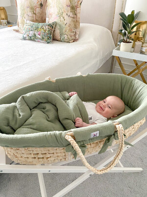 Textiles to the Moses basket Khaki