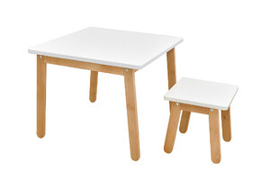 Table Woody elegant white