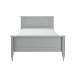 Ines neutral grey bed 120 x 200