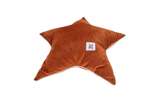 Velvet Pillow Star Cinnamon