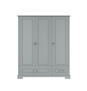 Ines neutral gray 3-door wardrobe