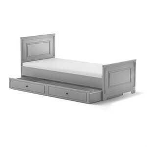 Ines neutral gray bed 90x200 with drawer