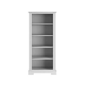 Ines elegant white bookcase