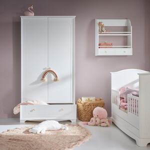 Royal  timeless white 2-door wardrobe