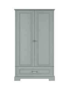 Ines neutral gray 2-door wardrobe