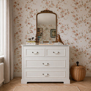 Ines elegant white komoda 4- szufladowa 