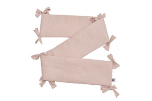 Linen bumper dusty pink