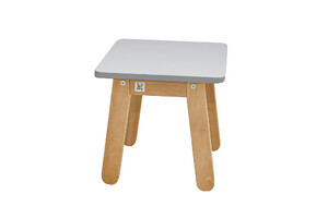 Stool Woody neutral gray