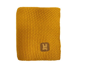 Cotton rice weave child's blanket Honey